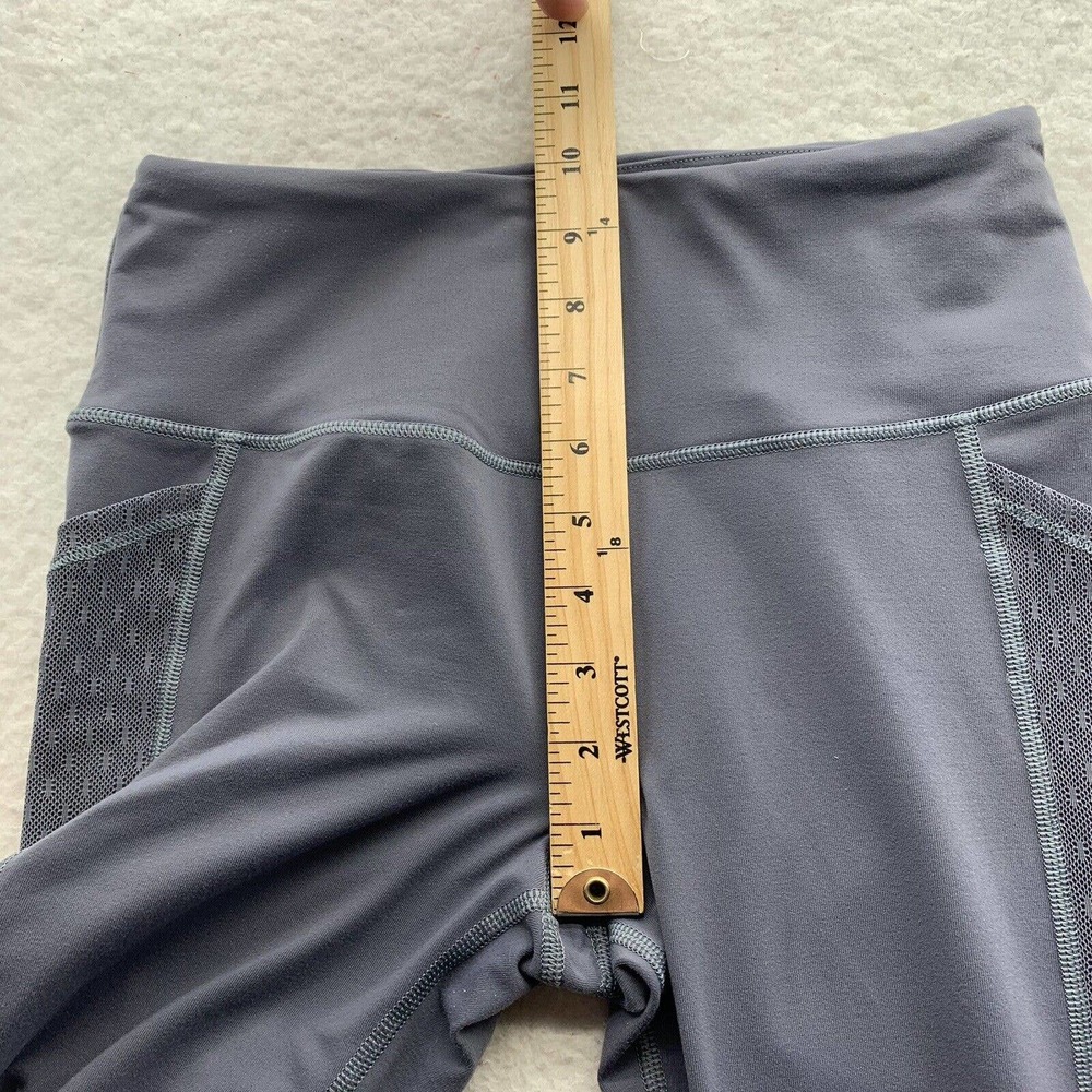 Victoria Sport Knockout Leggings Small Sheer Mesh Leg Thigh Pockets Running - Picture 9 of 11